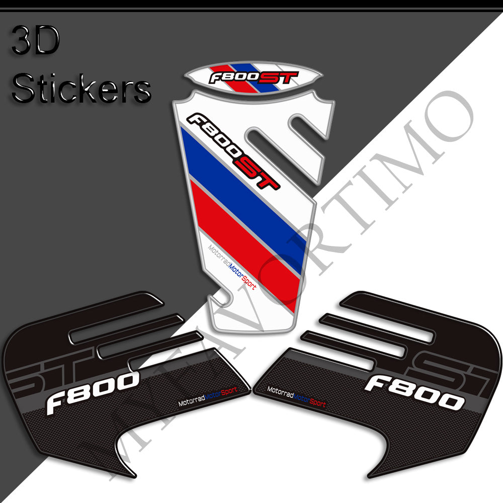 BMW F800ST Tank Decals Kit 丨 Center Pad and Side Stickers
