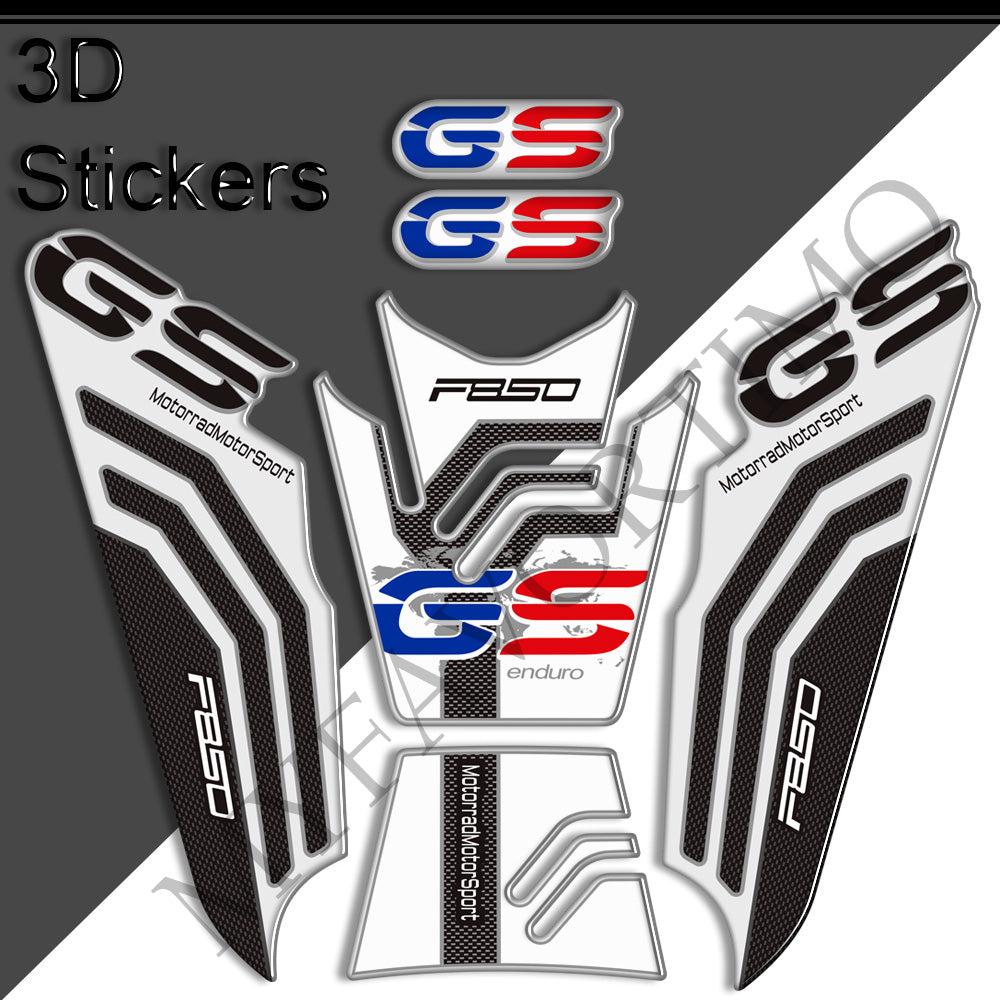 BMW F850GS Tank Decals Kit 2019-2023 丨 Center Pad and Side Stickers