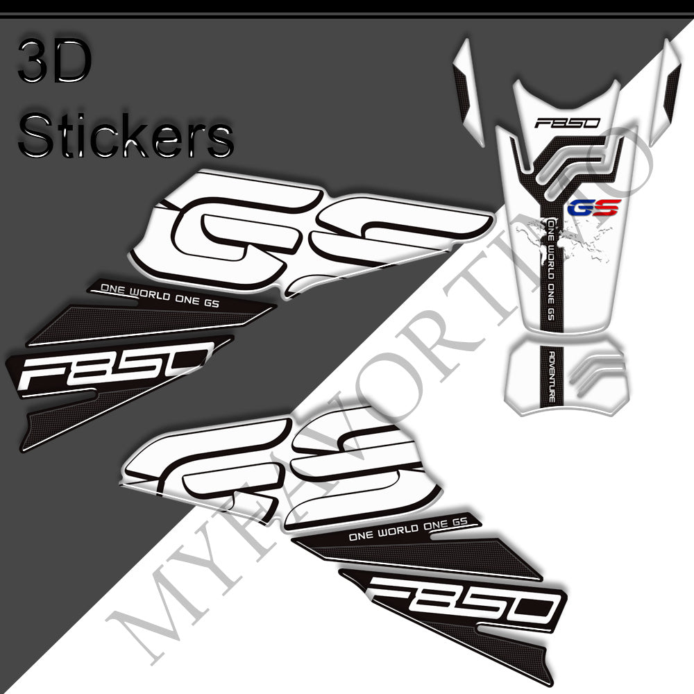 BMW F850GS Adventure 3D Epoxy Tank Decals Kit 2019-2023 丨 Center Pad and Side Stickers