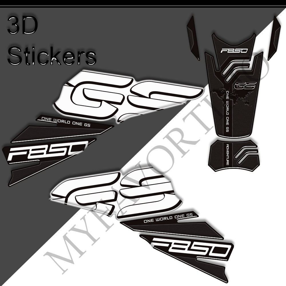 BMW F850GS Adventure 3D Epoxy Tank Decals Kit 2019-2023 丨 Center Pad and Side Stickers