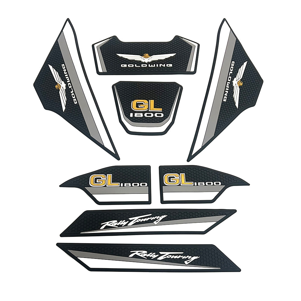 Honda Goldwing 1800 GL1800 Rubber Anti-Slip Tank Pad Kit 2018-2025 丨 Center Pad and Side Grips