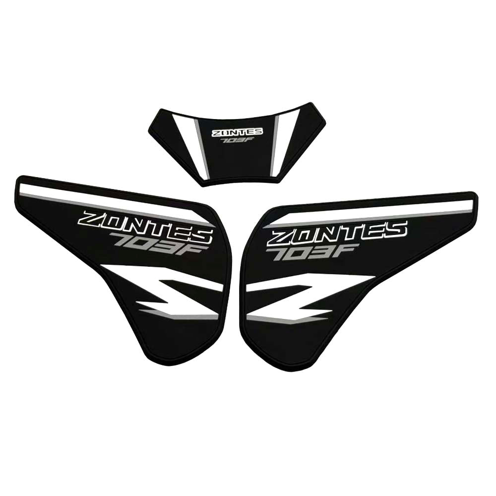 Zontes ZT703-F Rubber Anti-Slip Tank Pad Kit 丨 Center Pad and Side Grips