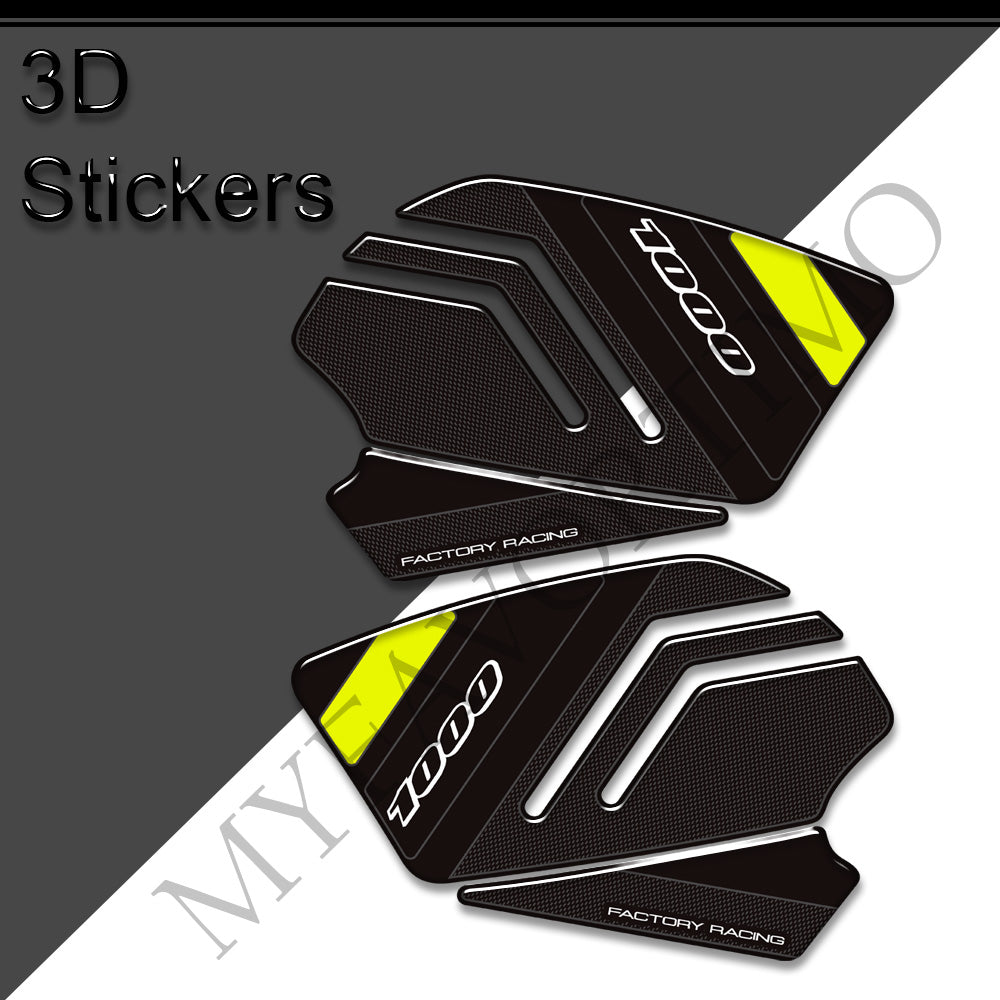 Suzuki GSX-R1000 GSX-R1000R 3D Epoxy Tank Side Decals Kit 2017-2026 丨 Yellow Blue Red Black