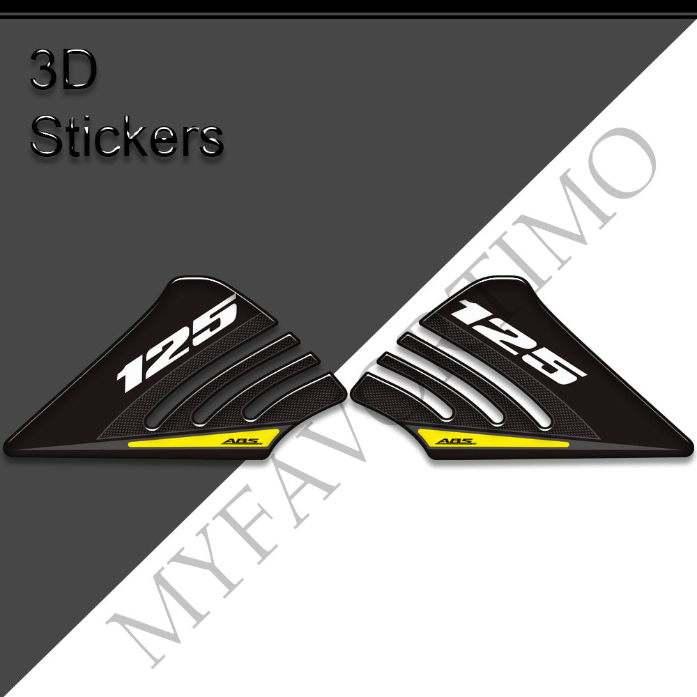 Suzuki GSX-S125 3D Epoxy Tank Decals Kit 丨 Side Tank Stickers