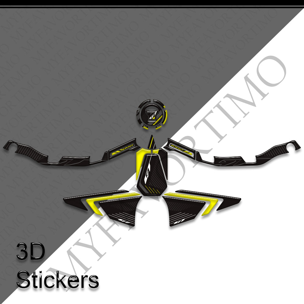 Honda CB1000GT 3D Epoxy Tank and Handguard Decals Kit 2026 丨 Fuel Cap and Full Set Stickers