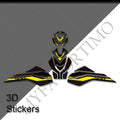 Honda CB500 Hornet CB500F CBR500R 3D Epoxy Tank Decals Kit 丨 Fuel Cap and Side Stickers