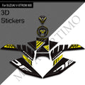 Suzuki V-Strom 800DE 3D Epoxy Tank Decals Kit 2023-2025 丨 Center Pad and Side Stickers