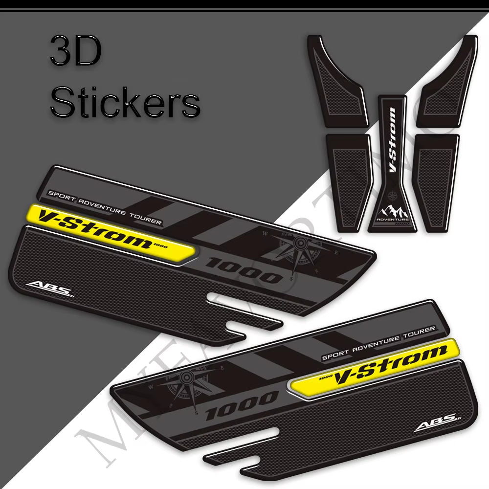 Suzuki V-Strom DL1000 3D Epoxy Tank Decals Kit 2015-2020 丨 Center and Side Stickers