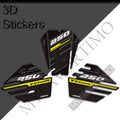 Suzuki V-Strom DL250 SX 3D Epoxy Tank Decals Kit 2022-2025 丨 Center and Side Stickers