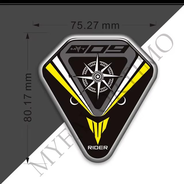 Yamaha MT-09 MT-09 SP FZ-09 3D Epoxy Tank Decals Kit 2021-2022 丨 Fuel Cap and Side Stickers