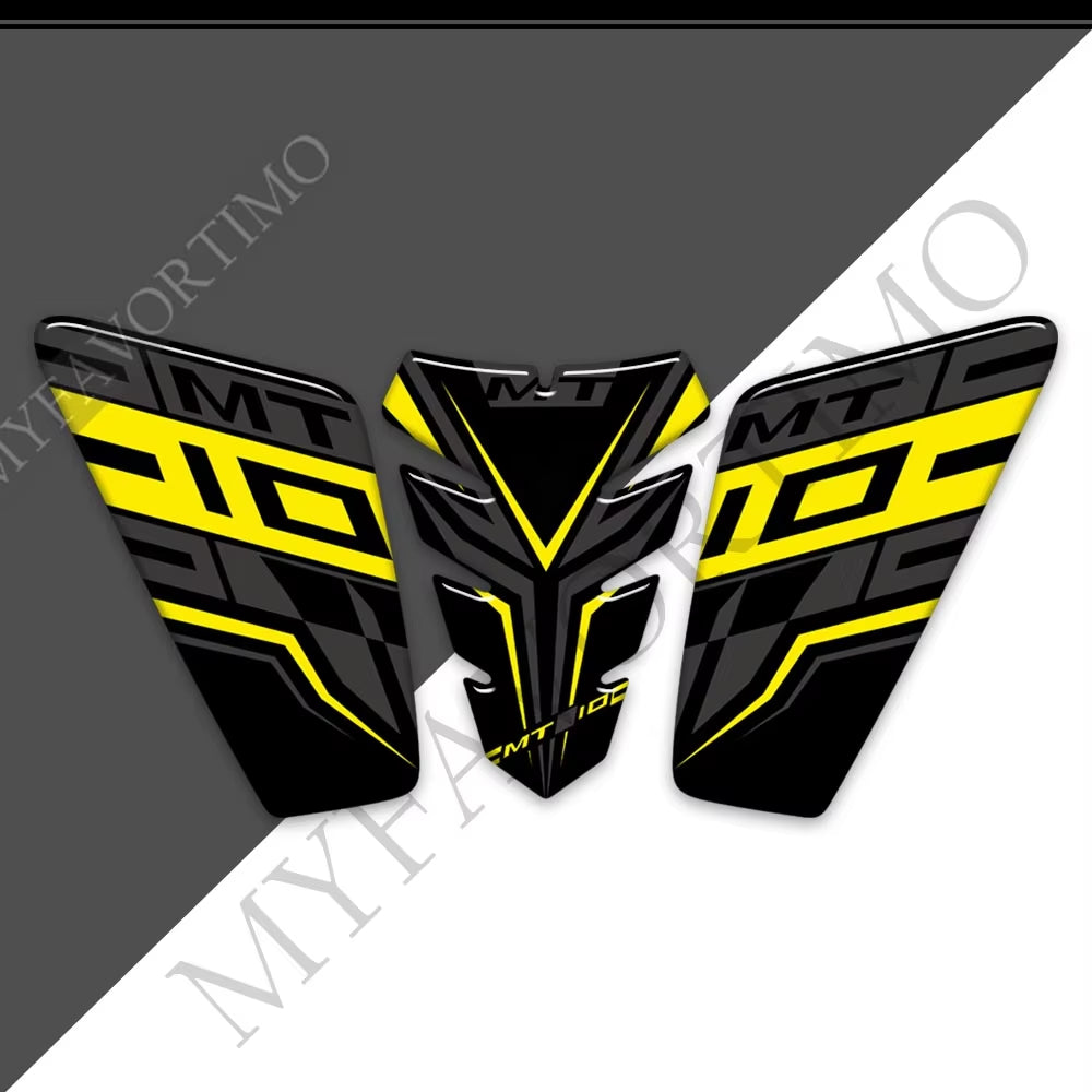 Yamaha MT-10 MT-10 SP FZ-10 3D Epoxy Tank Decals Kit 2016-2024 丨 Fuel Cap and Side Stickers