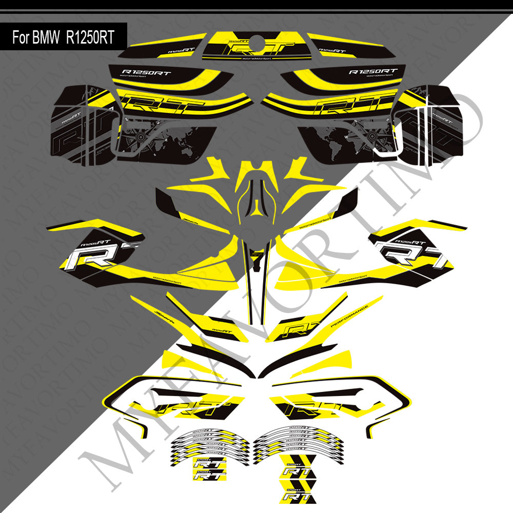 BMW R1250RT PVC Decals Kit 丨 Tank and Full Body Stickers