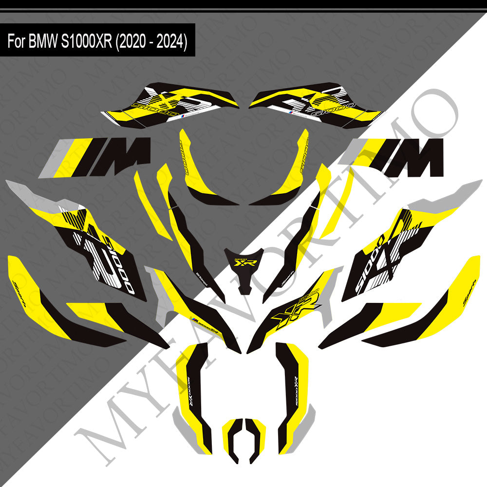 BMW S1000XR M1000XR PVC Decals Kit 2020-2024 丨 Tank and Full Body Stickers
