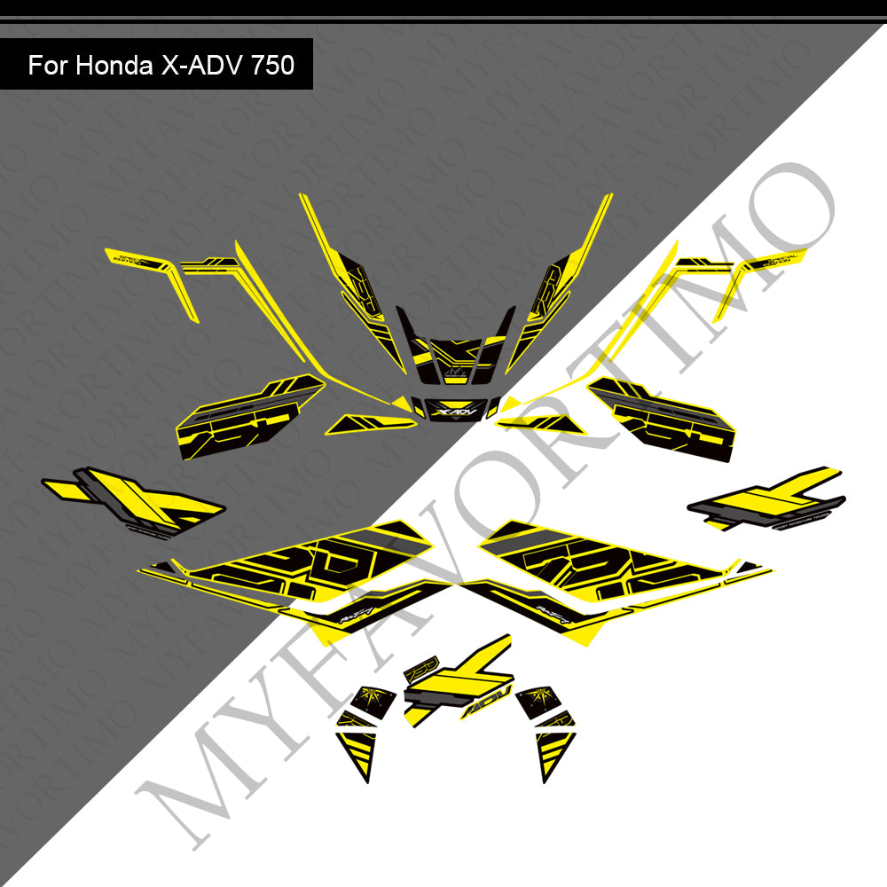 Honda X-ADV 750 PVC Decals Kit 2025 丨 Tank and Full Body Stickers