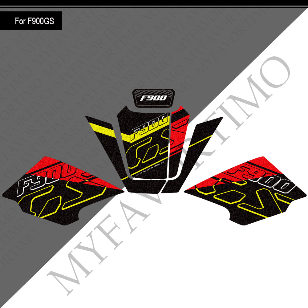 BMW F900GS Anti-Slip Tank Pad Kit 2024-2026 丨 Center and Side Stickers