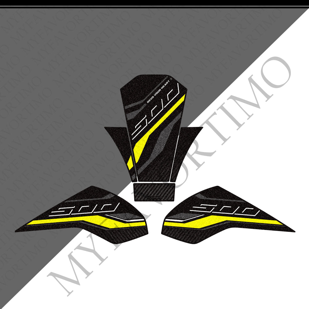 Honda CB500 Hornet CB500F CBR500R Anti-Slip Tank Pad Kit 丨 Center and Side Stickers
