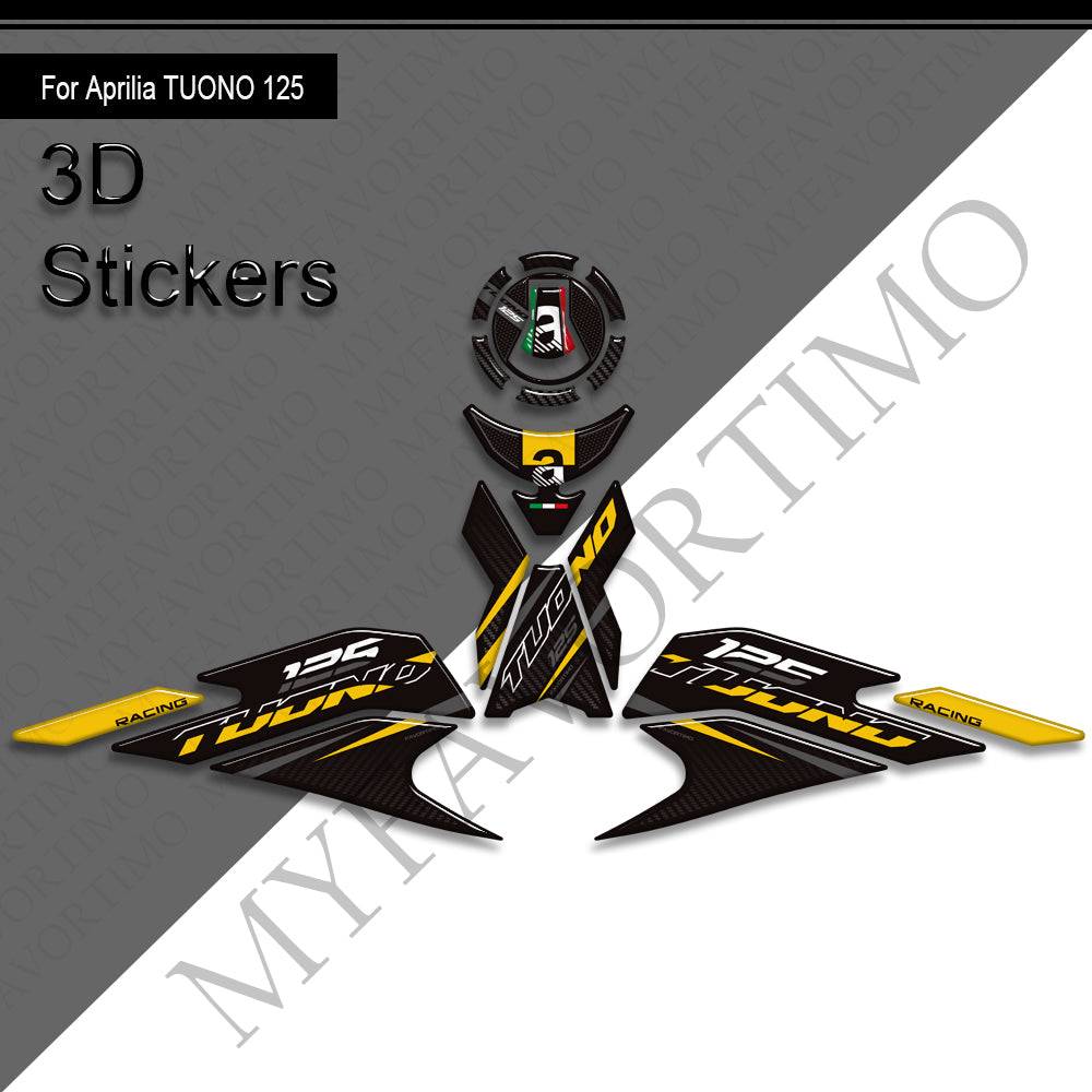 Aprilia TUONO 125 Decals Kit | Tank Pad & Side Stickers