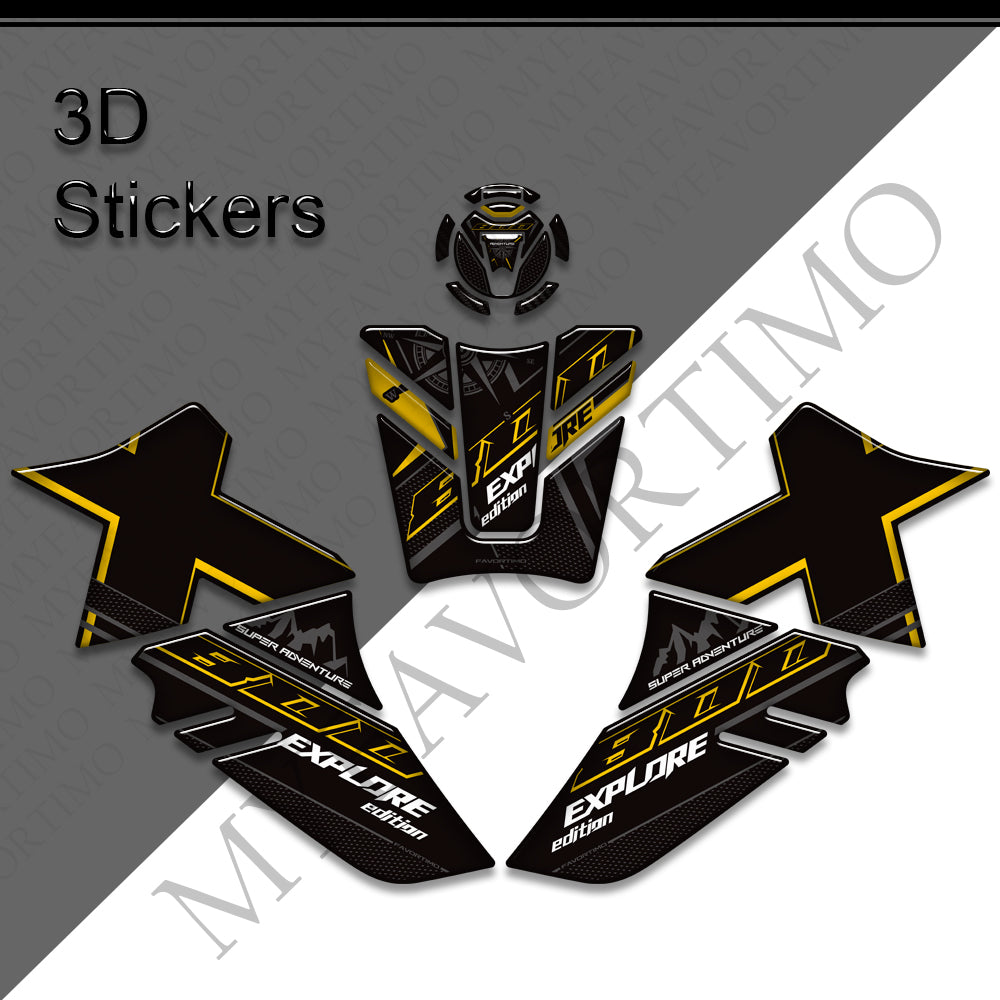 Kove 800X Pro Super Adventure Decals Kit 丨 Tank Pad and Side Stickers
