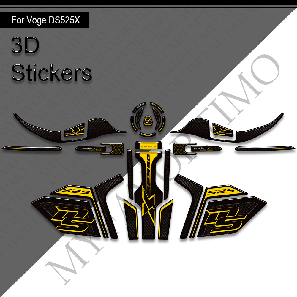 VOGE 525 DSX Decals Kit | Handguard and Tank Stickers