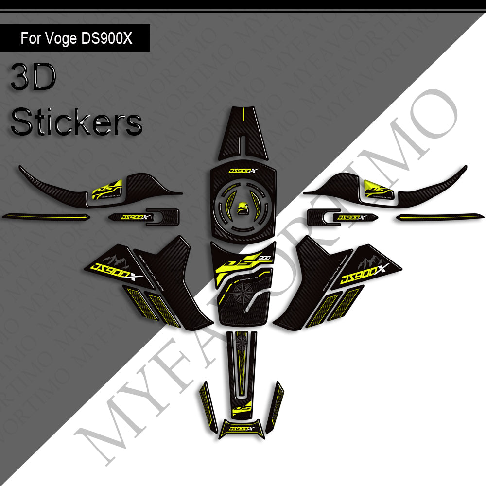 VOGE DS900X Decals Kit 2024-2025 | Handguard and Tank Stickers