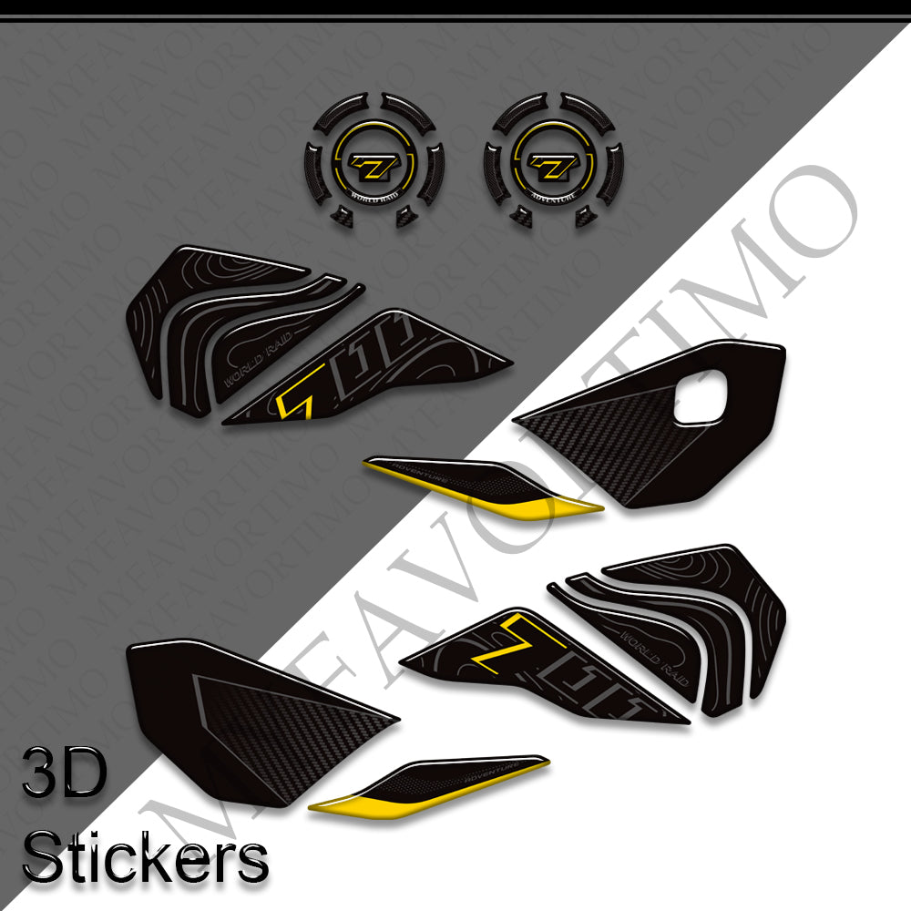 Yamaha Tenere 700 World Raid Decals Kit 2026 丨 Fuel Cap and Side Tank Sticker