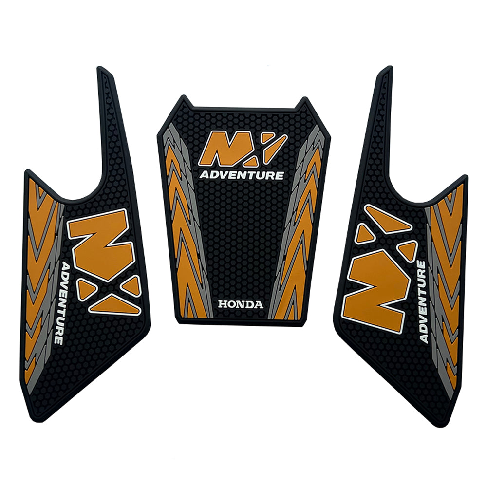 Honda NX400 NX500 Rubber Anti-Slip Tank Pad Kit 丨 Center Pad and Side Grips