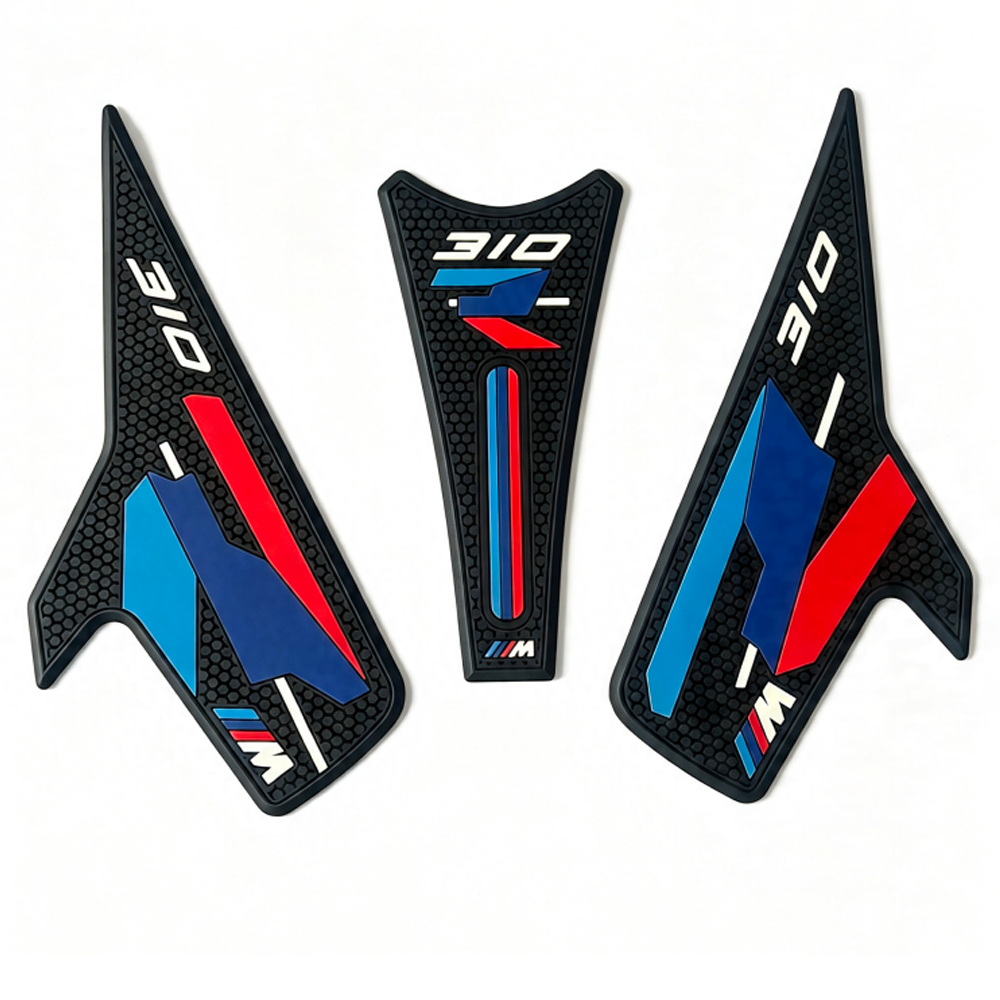 BMW G310R Rubber Anti-Slip Tank Pad Kit 2021-2024 丨 Center Pad and Side Grips