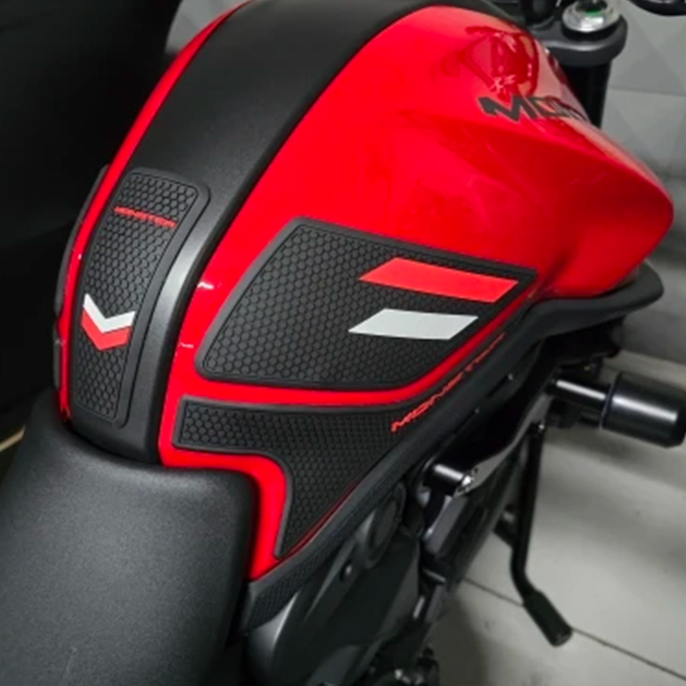 Ducati Monster 937 950 SP Rubber Anti-Slip Tank Pad Kit 2021-2024 丨 Center Pad and Side Grips