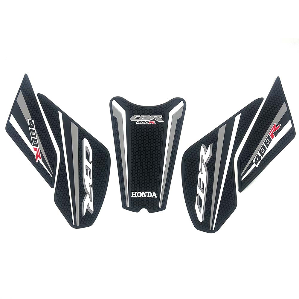 Honda CBR400R CBR500R Rubber Anti-Slip Tank Pad Kit 2019-2023 丨 Center Pad and Side Grips