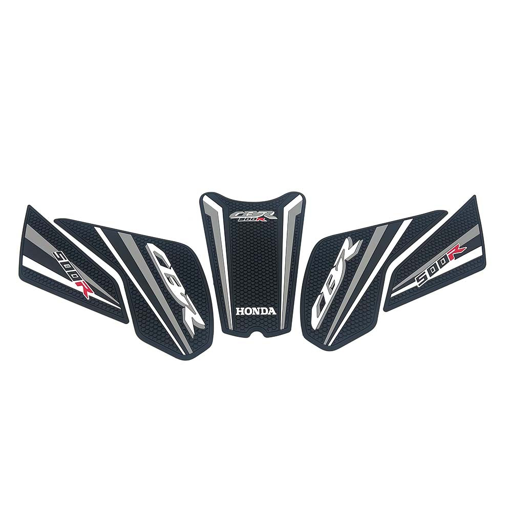Honda CBR400R CBR500R Rubber Anti-Slip Tank Pad Kit 2019-2023 丨 Center Pad and Side Grips