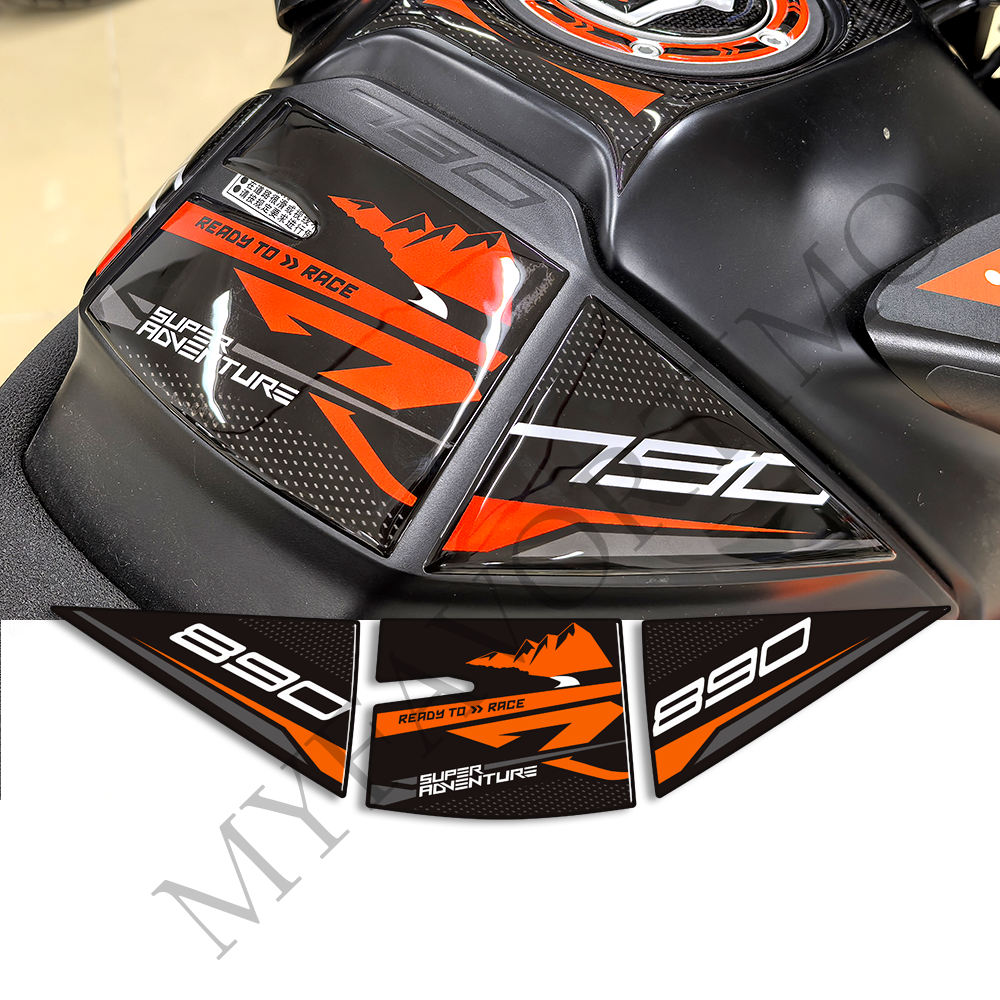 KTM 890 Adventure R Decals Kit 2021-2025 | Tank Pad and Handguard Stickers