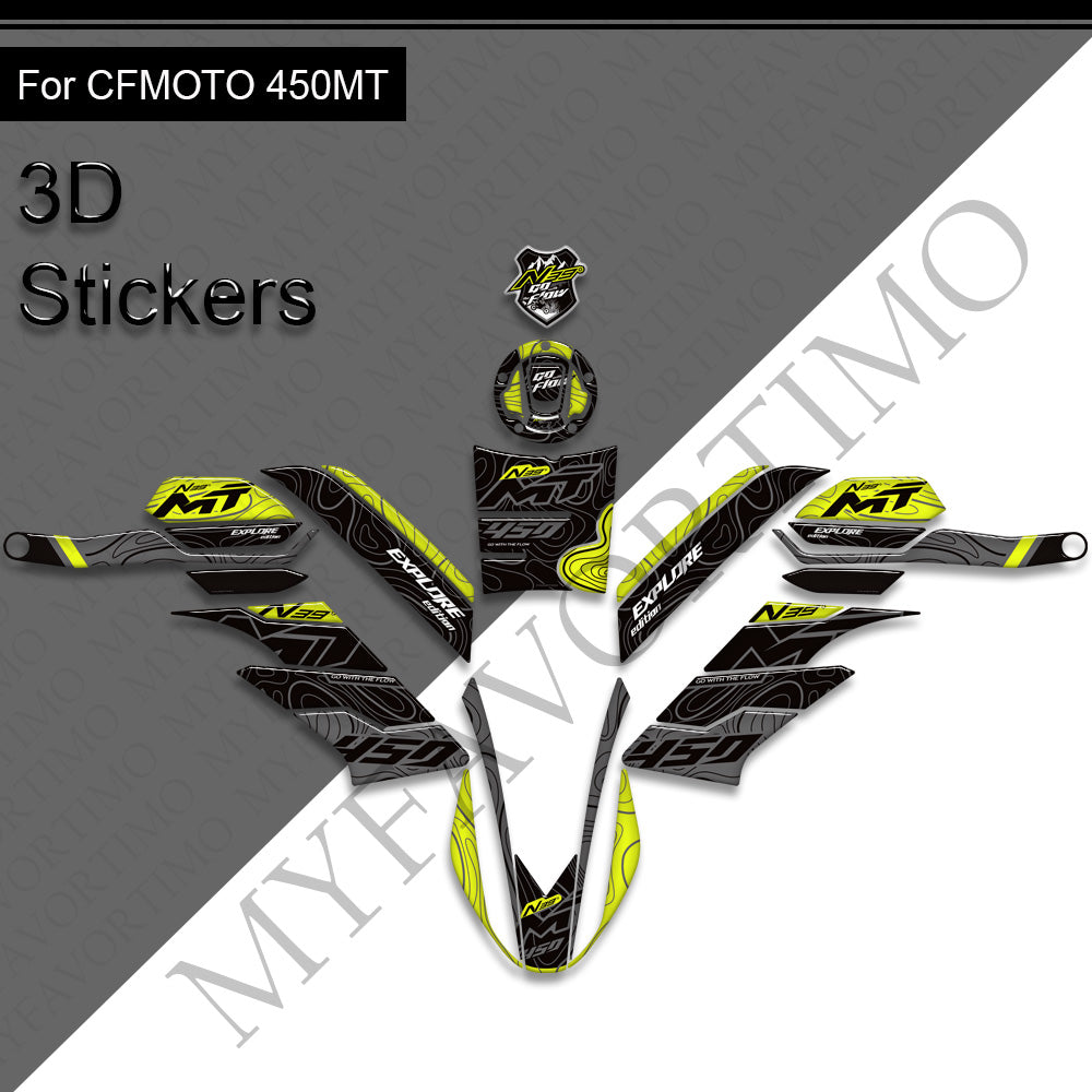 CFMOTO 450MT Body Panel Decals Kit 丨 Fairing and Full Set Stickers