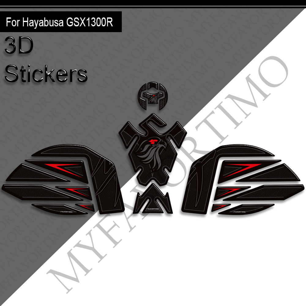 Suzuki Hayabusa GSX1300R 2022-2025 Decals Kit 丨 Tank Pad and Side Stickers