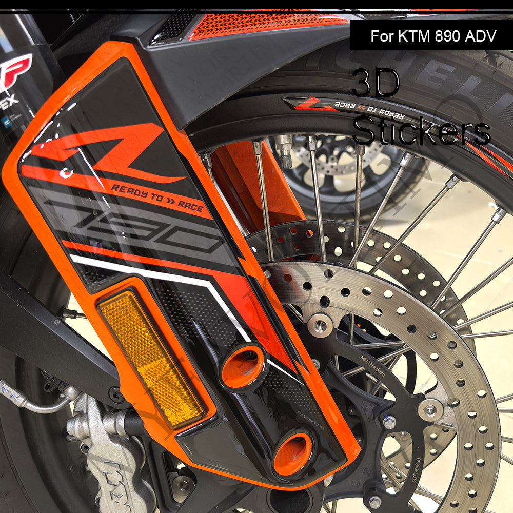 KTM 890 Adventure R Decals Kit 2021-2025 | Tank Pad and Handguard Stickers