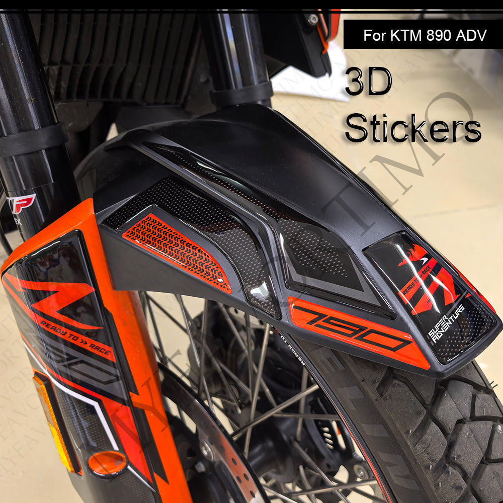 KTM 890 Adventure R Decals Kit 2021-2025 | Tank Pad and Handguard Stickers