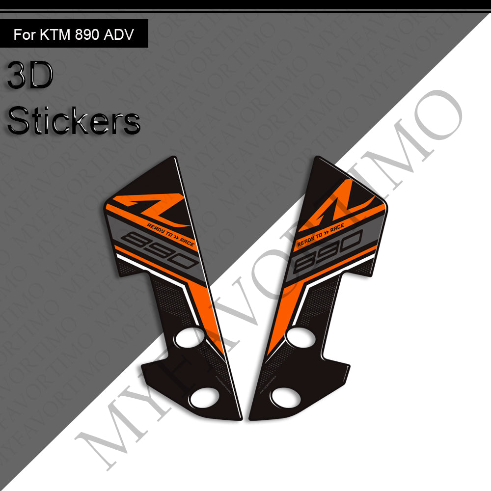 KTM 890 Adventure R Decals Kit 2021-2025 | Tank Pad and Handguard Stickers