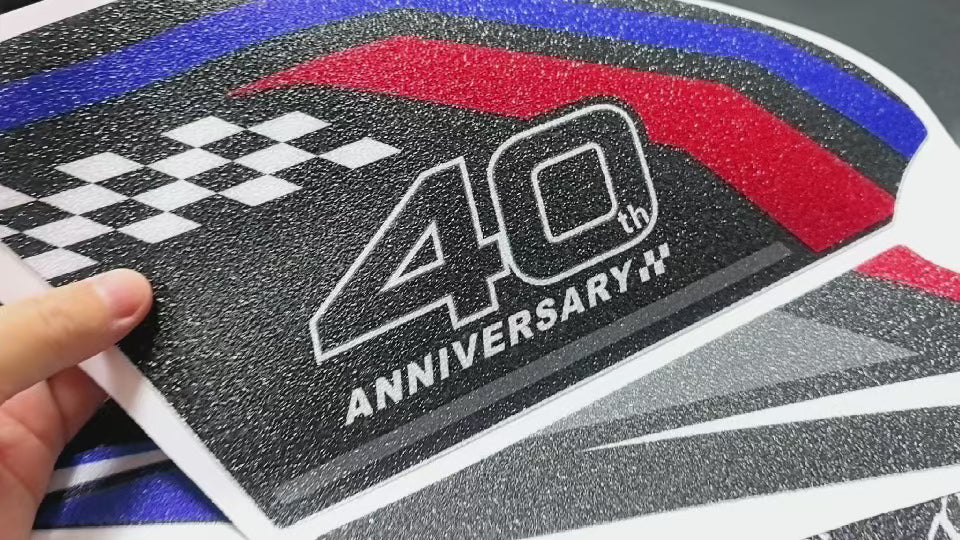 Suzuki GSX-R1000 / GSX-R1000R / 40th | Matte Anti-Slip Knee Tank Pad & Cap Stickers Decals