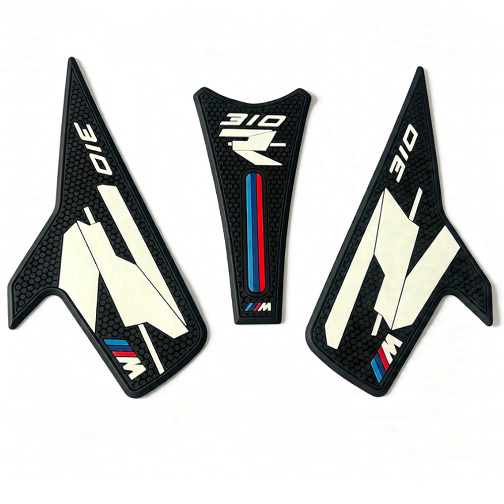 BMW G310R Rubber Anti-Slip Tank Pad Kit 2021-2024 丨 Center Pad and Side Grips